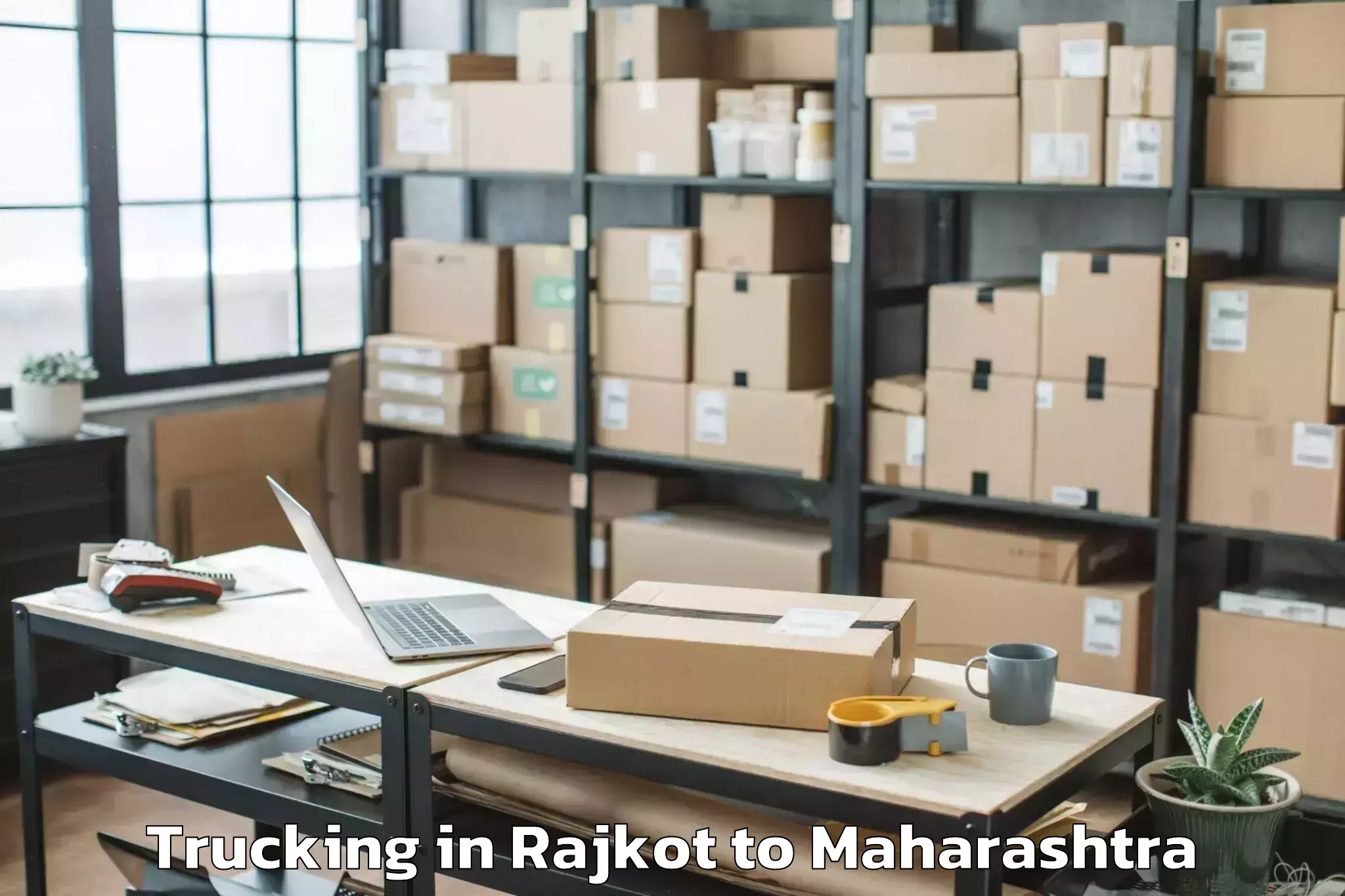 Get Rajkot to Mhasla Trucking